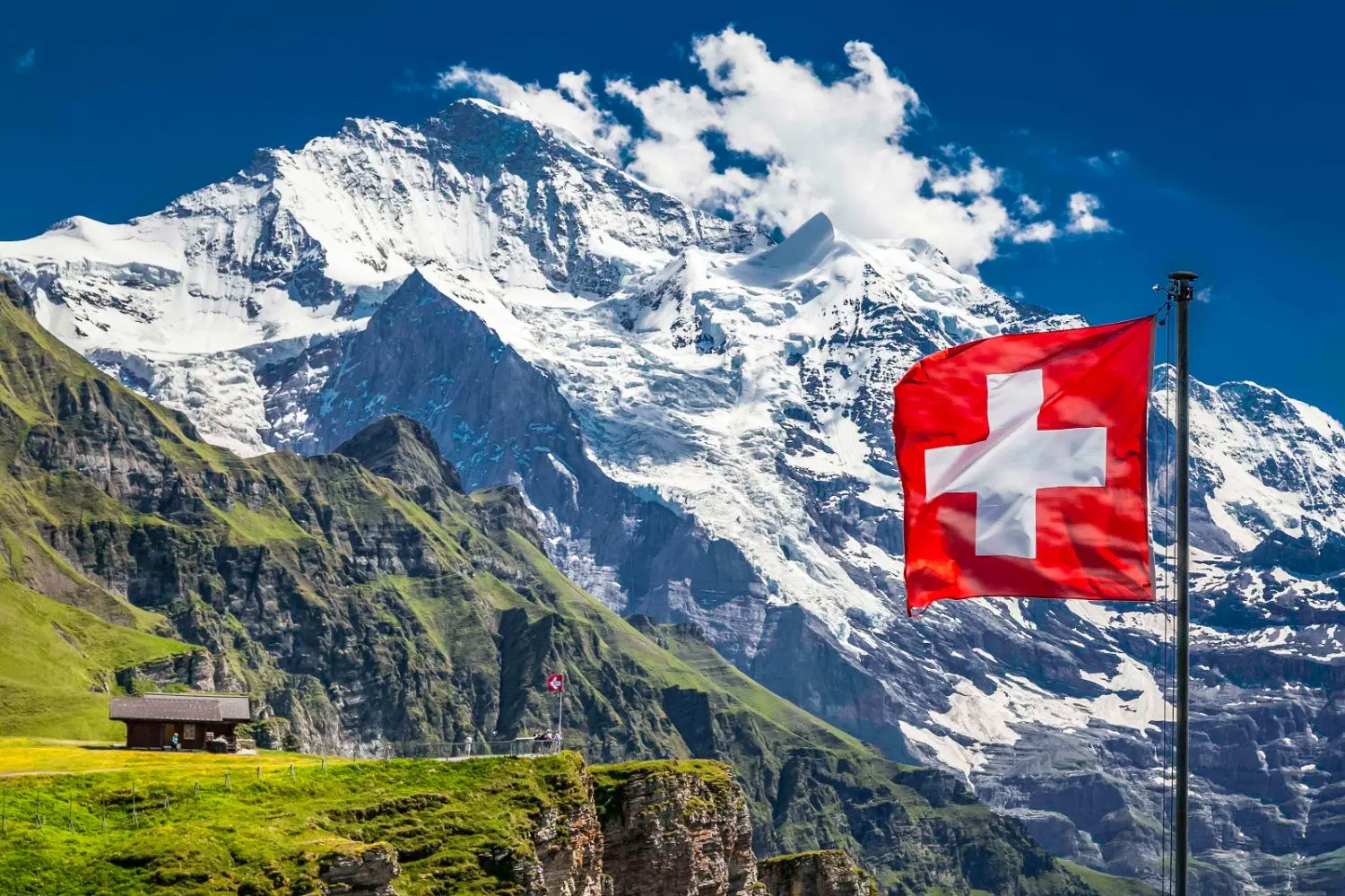 Image of Swiss mountains