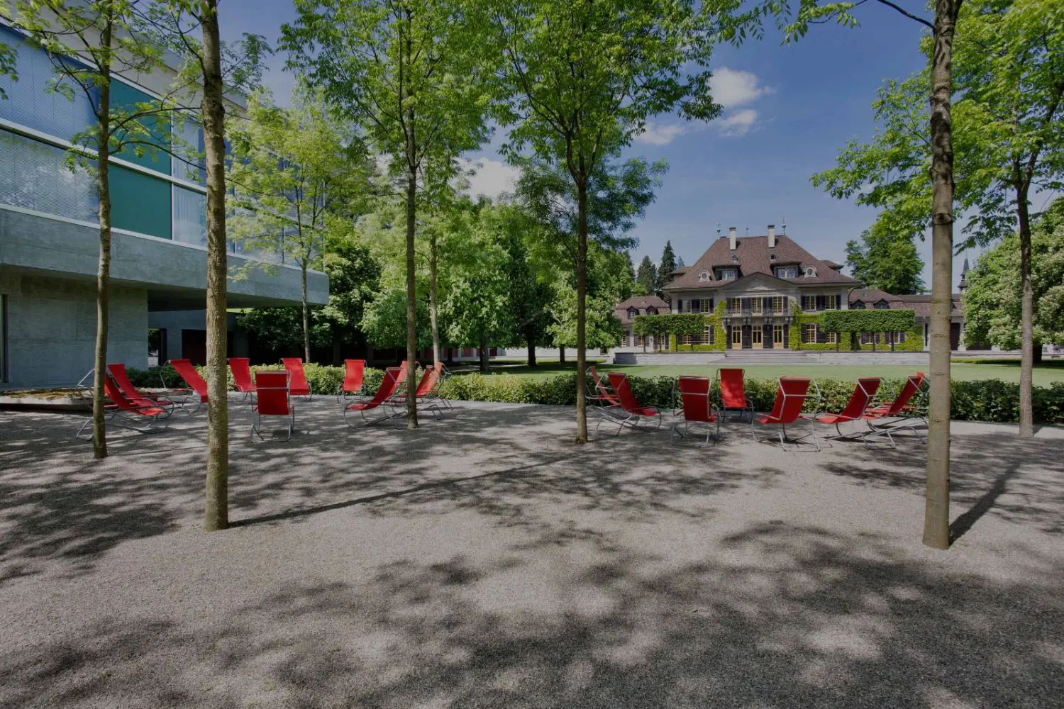 Park with some chairs in Zurich