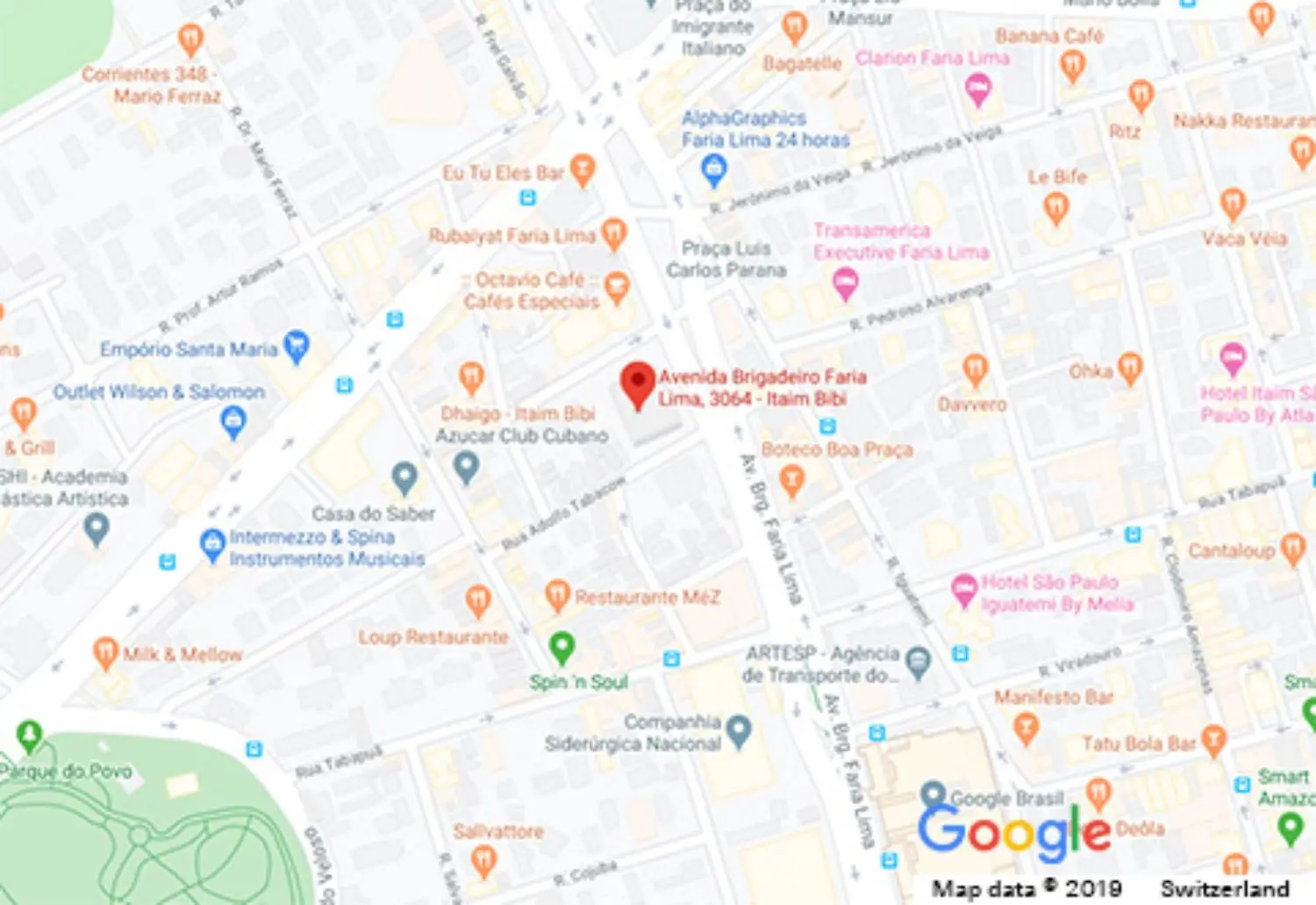 Swiss Re Sao Paolo Location image, linked to Google Maps