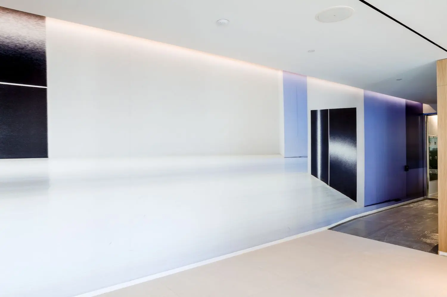 Louise Lawler's contribution to Swiss Re's collection is an image from the "Adjusted to Fit" series.