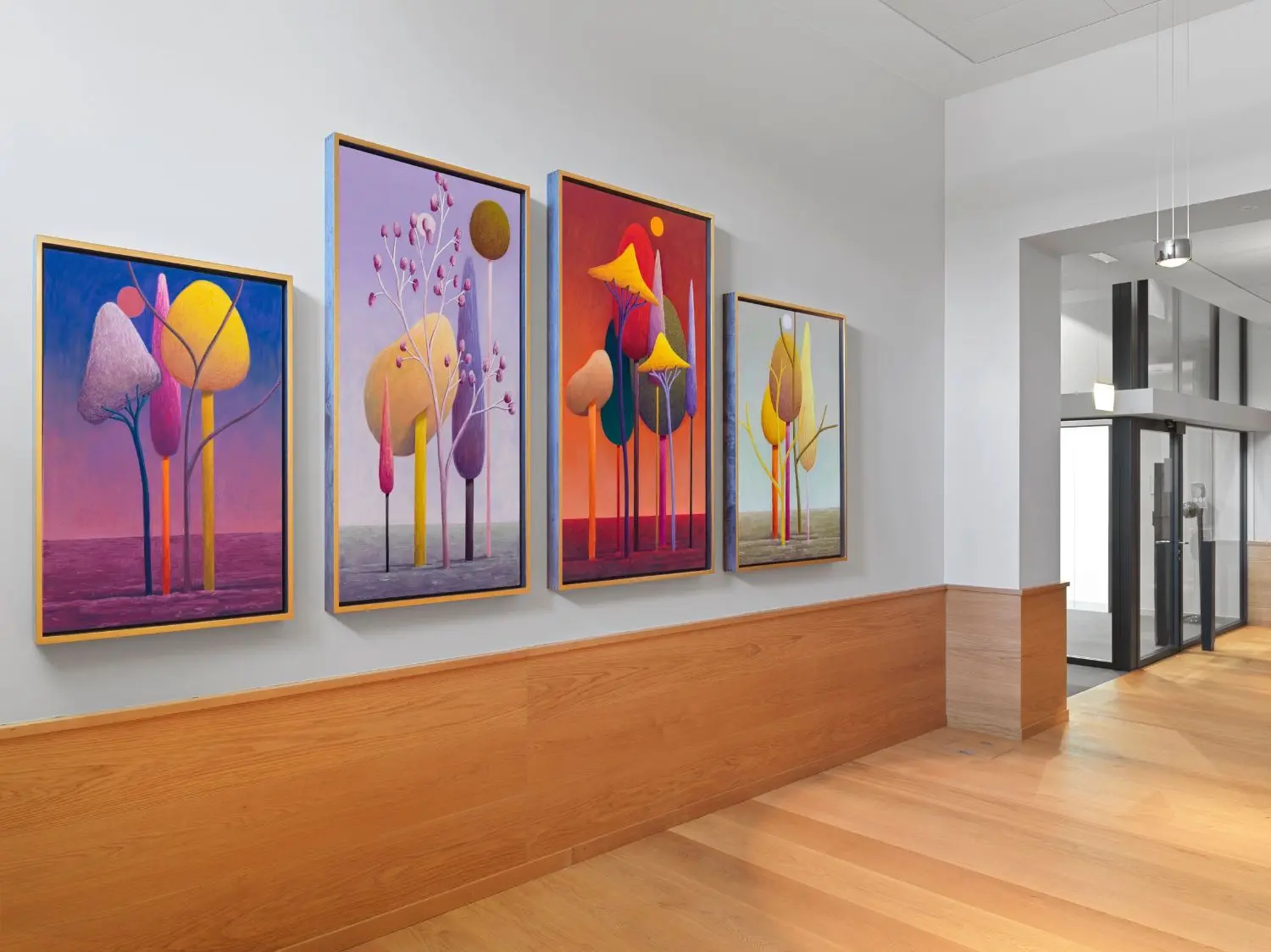 The commissioned work of Nicolas Party located in Altbau, Zurich.