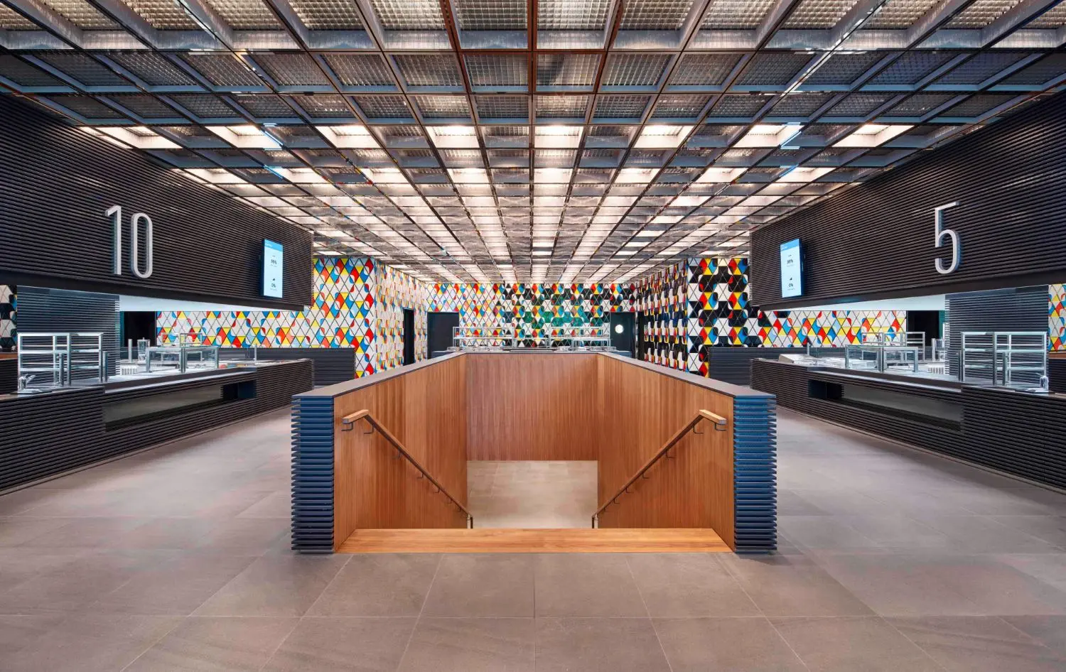 Rehberger's work in the employee restaurant at Klubhaus.