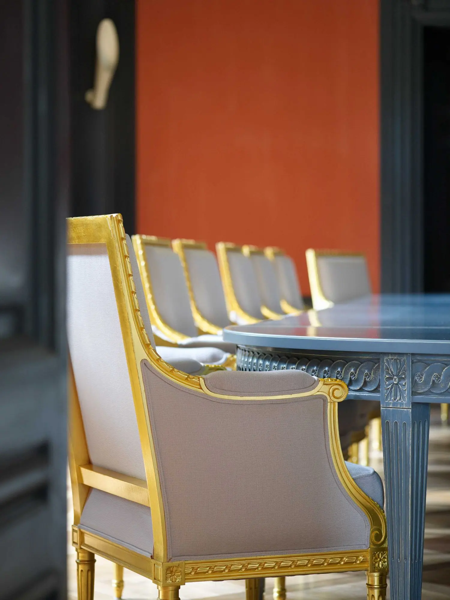 The late Günther Förg was invited to do the interior of our Centre for Global Dialogue at the Villa Bodmer, a 1920s neo-Baroque style of an 18th century Bernese country manor house.