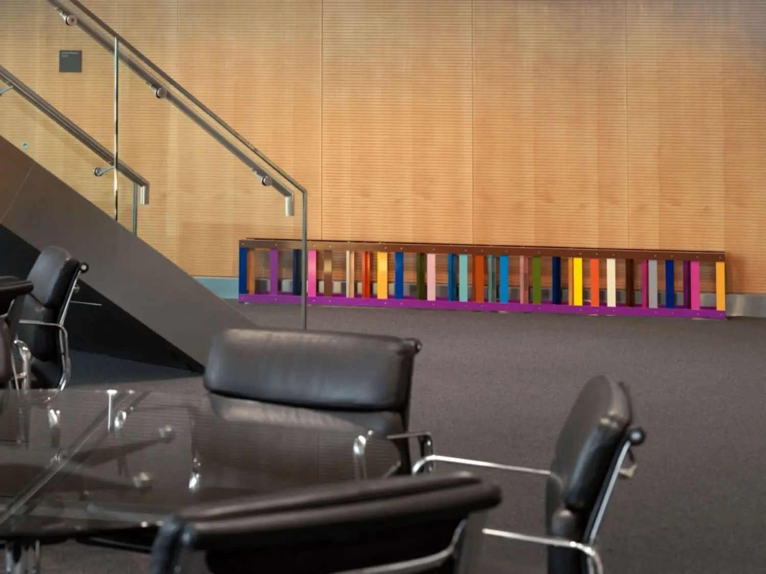 Liam Gillick likes to explore the role of the artist in a non-gallery space like Swiss Re.