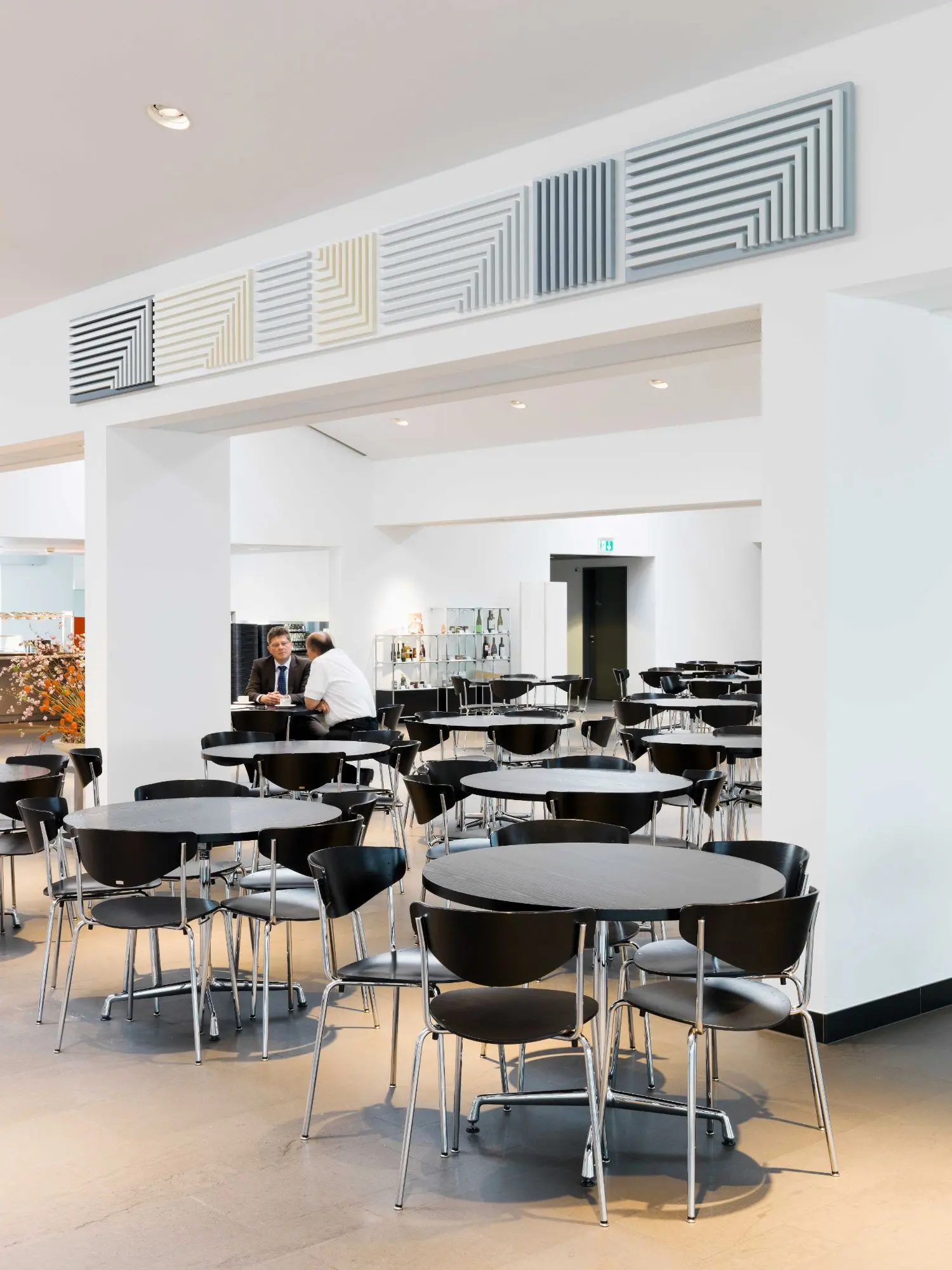 At first glance they look like a row of ventilation grills, but the overall effect is a subtle minimalist ballet of shapes.