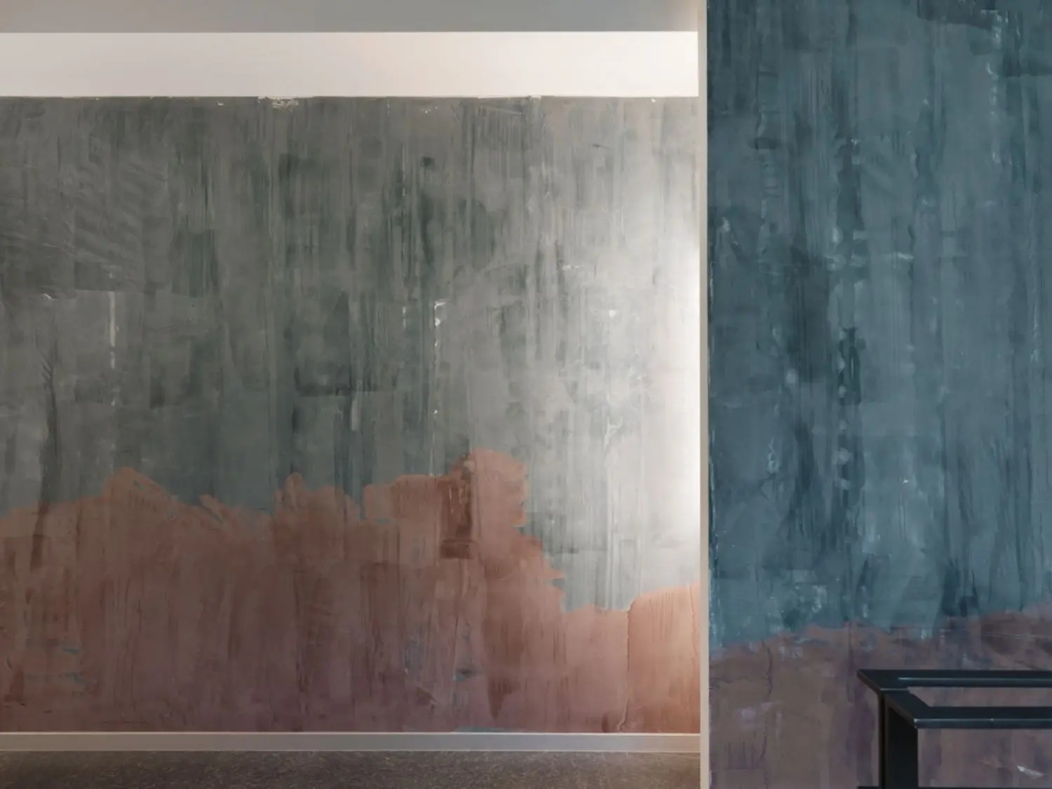 The colours are suggestive of a natural landscape, so it is no surprise that he has talked about "bringing the outside in".