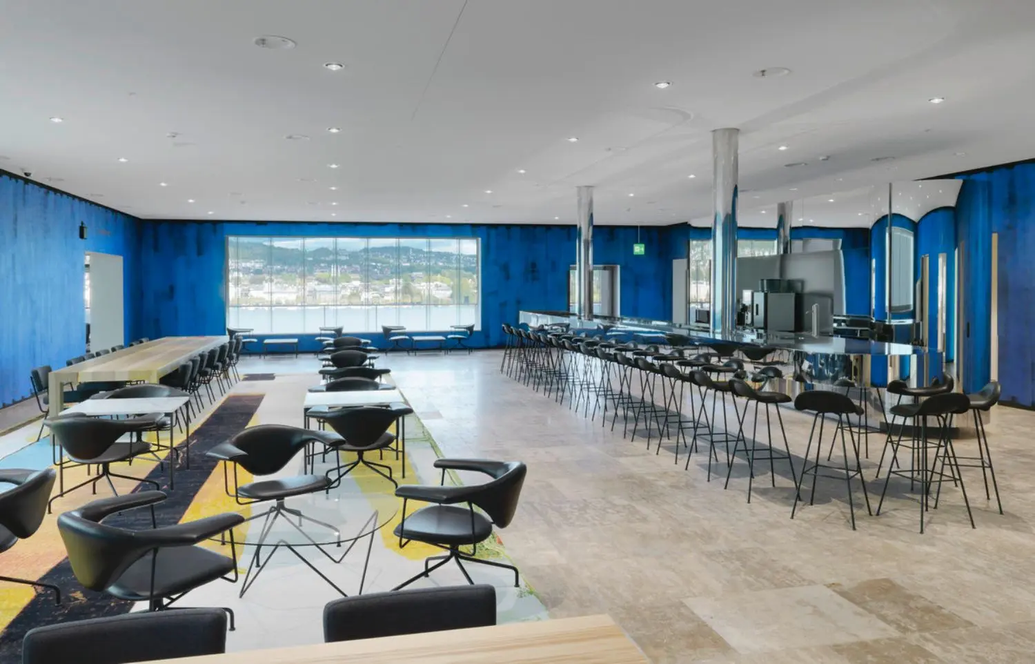 The murals are part of Swiss Re Next building.