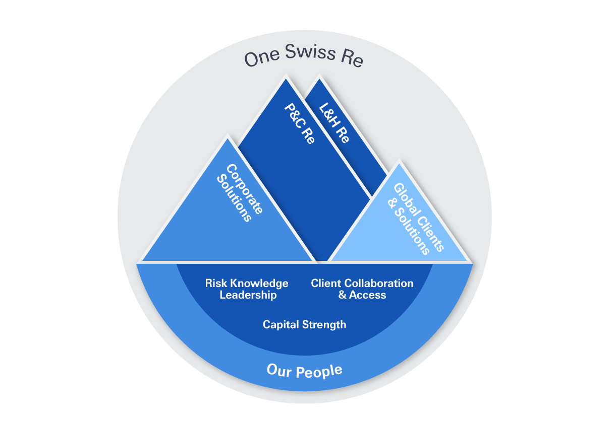 Chart showing One Swiss Re strategy