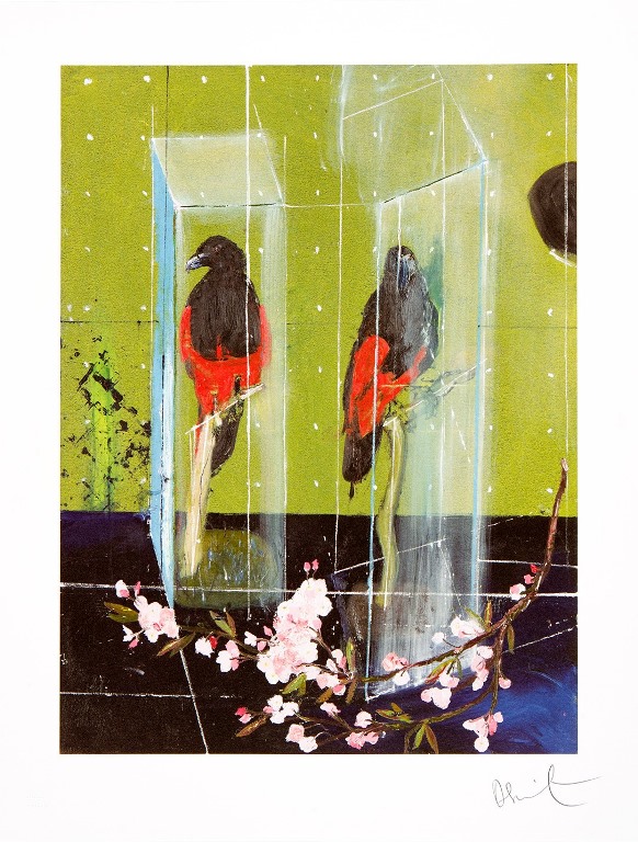 hirst-KL2280-two-parrots