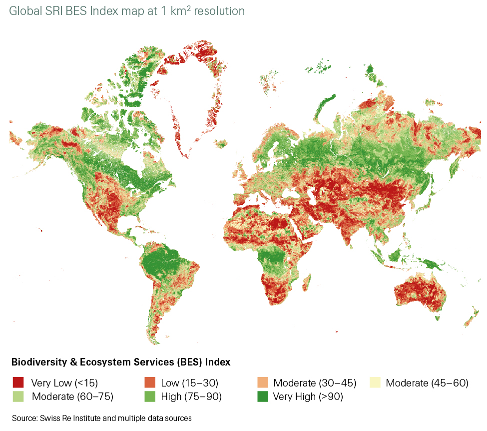 Global SRI BES Index map